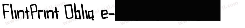 FlintPrint Oblique字体转换